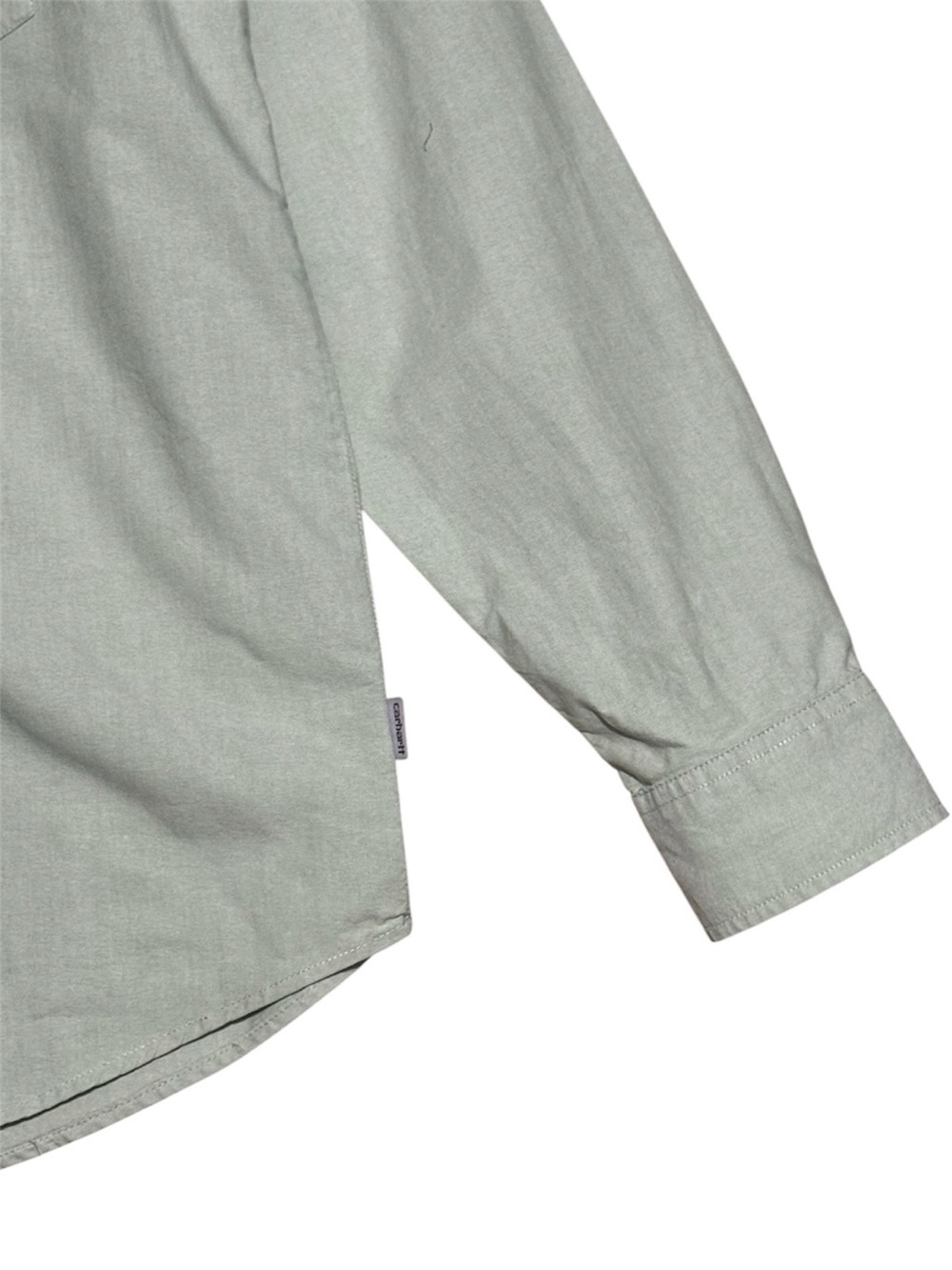 153 CARHARTT WIP Men's Cotton Regular Fit LS Button Down Pocket Shirt, Green, XL - Picture 5 of 8